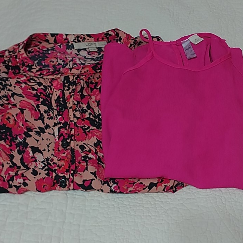 Loft long sleeve sheer and alya tank